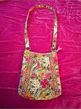 Vera Bradley Pink Multi Floral Quilted Crossbody